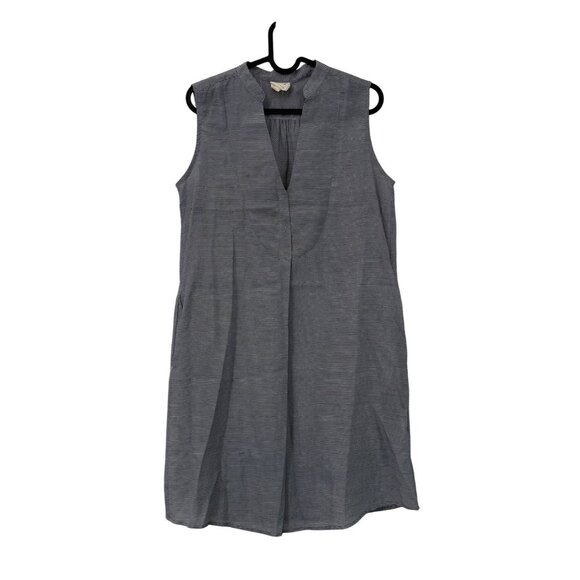 SBJ Austin Blue Striped Sleeveless Sheath Pockets Dress Womens Size Small - Picture 1 of 6